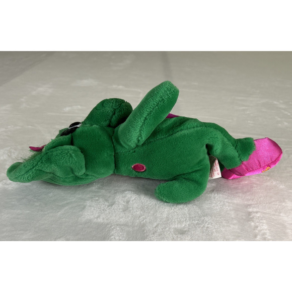 Vintage Plush 1992 Baby Bop from Barney Plush 13" by Lyon Group Green Purple - Picture 4 of 9